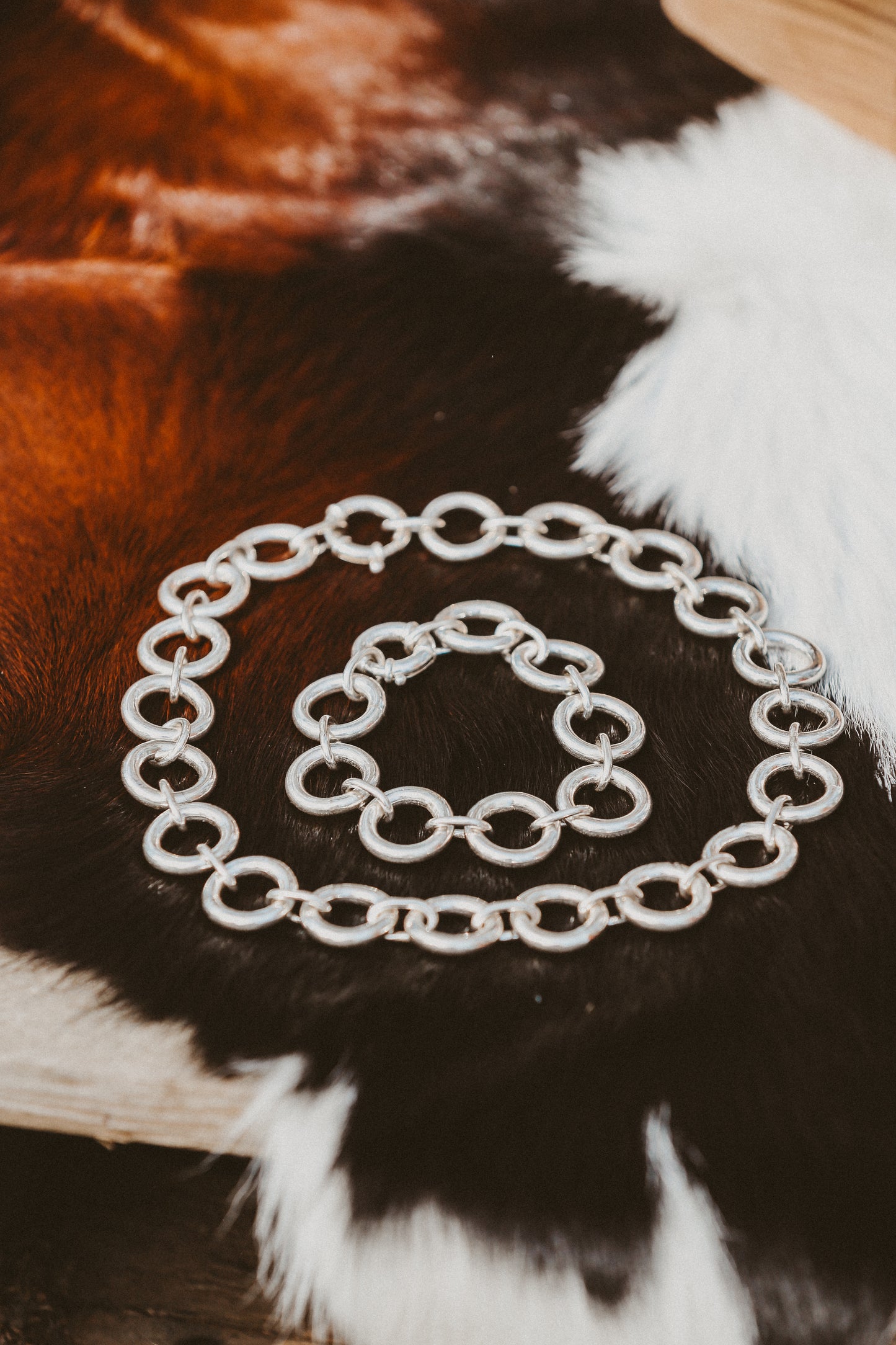 Large Round Link Bracelet