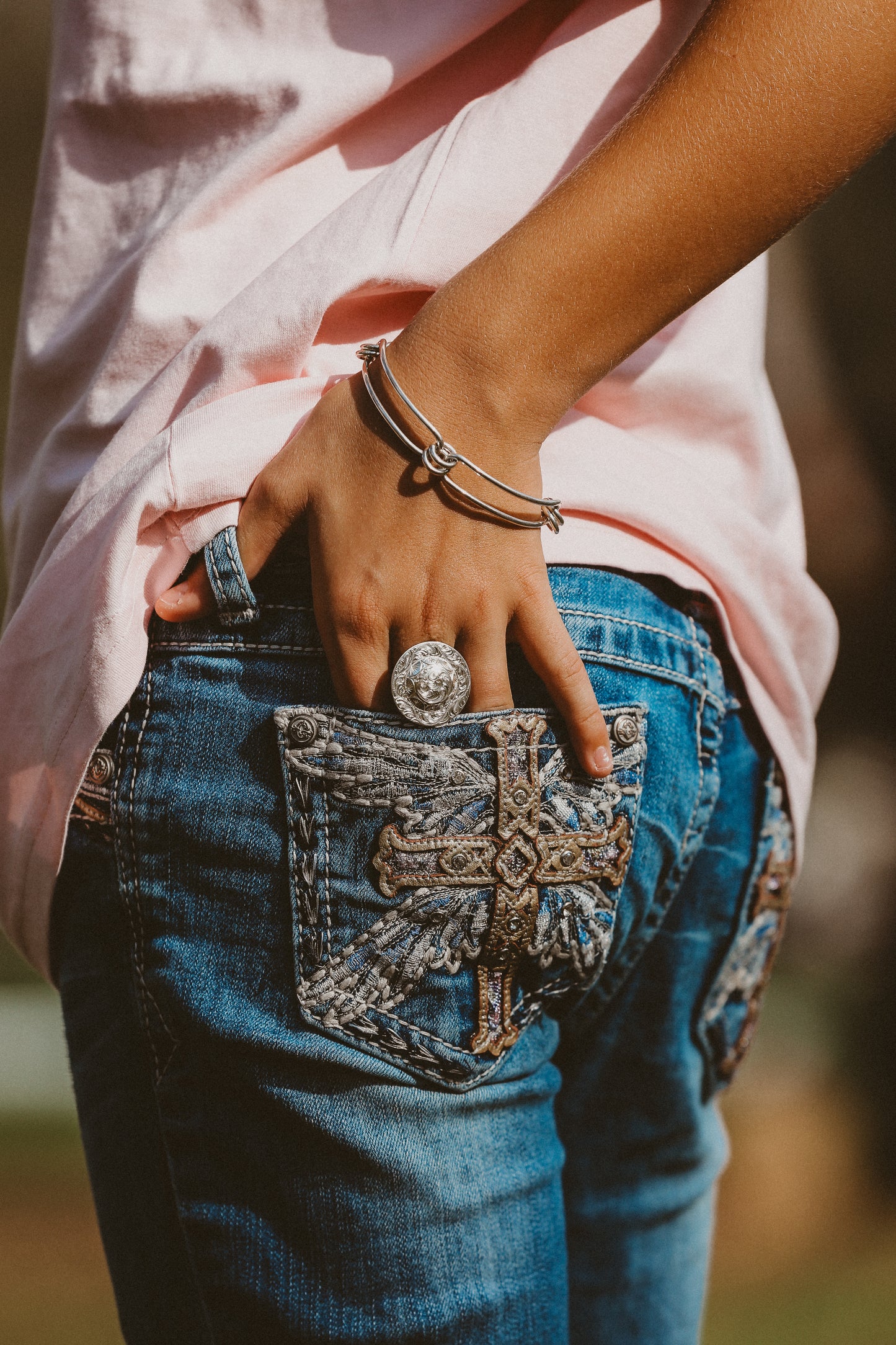 Round Concho Ring or Scarf Slide