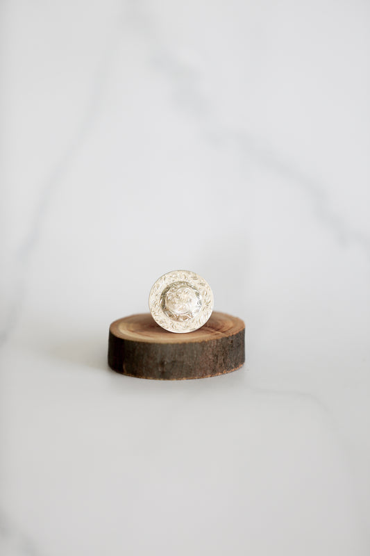 Round Concho Ring or Scarf Slide