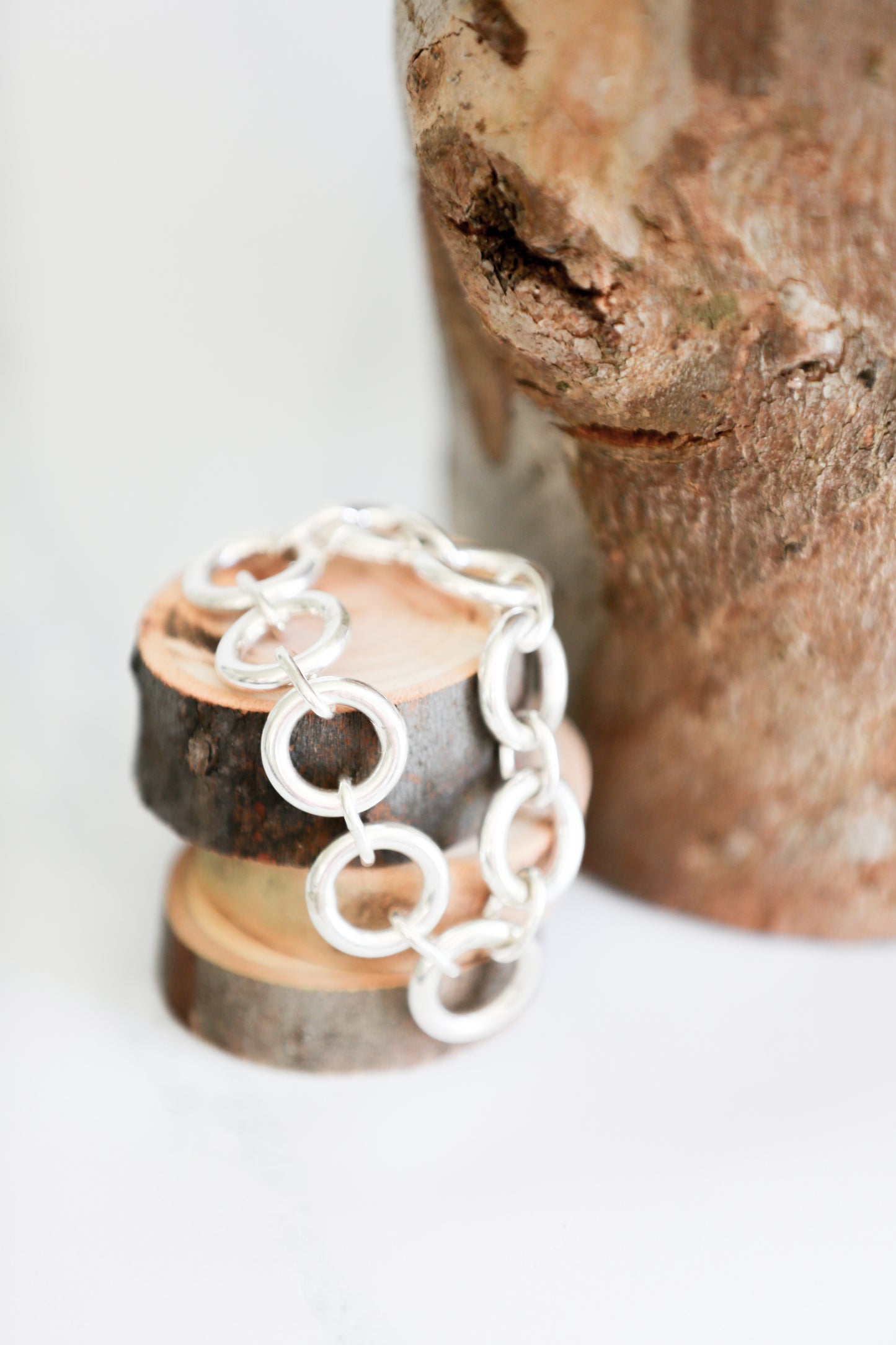Large Round Link Bracelet