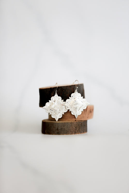 Square Concho Earrings